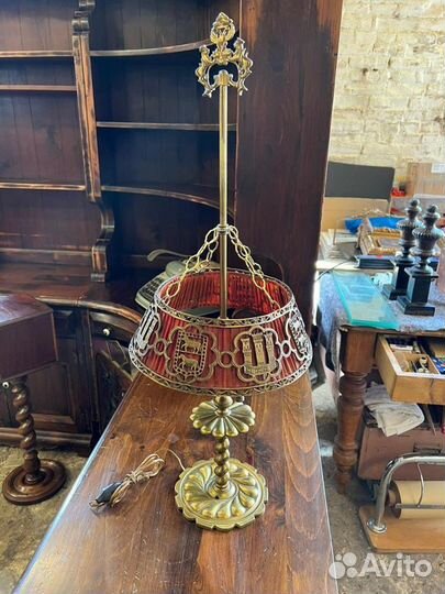 Лампа настольная. Антиквариат. Винтаж из Европа