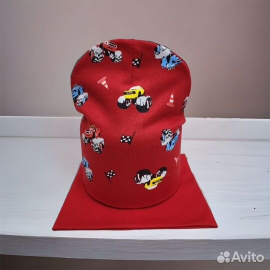 Комплект шапка и снуд для мальчика