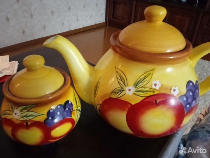 Керамические горшки СССР. Набор из двух посуд