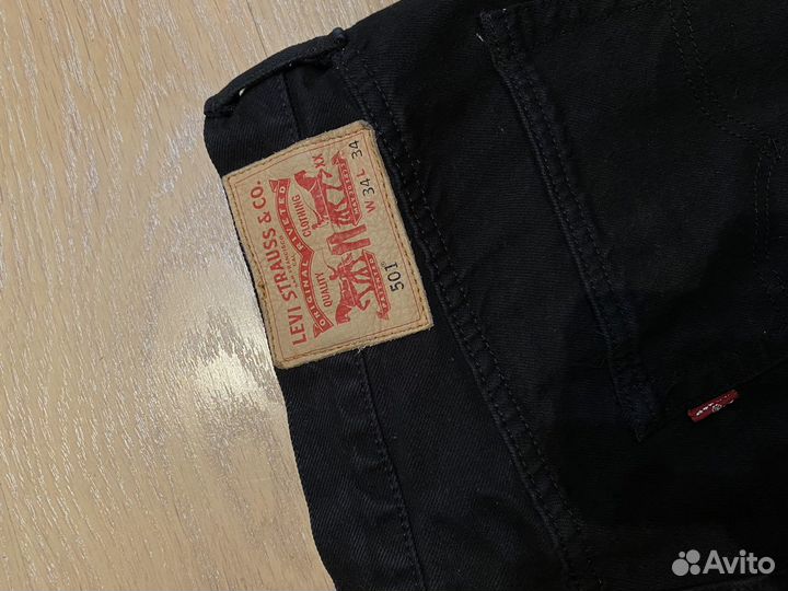 Джинсы levis 501 прямые на болтах