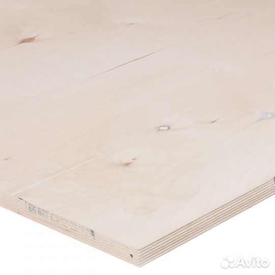 Фанера фк 6 мм шлифованная 760Х760 мм сорт 2/4 0.5