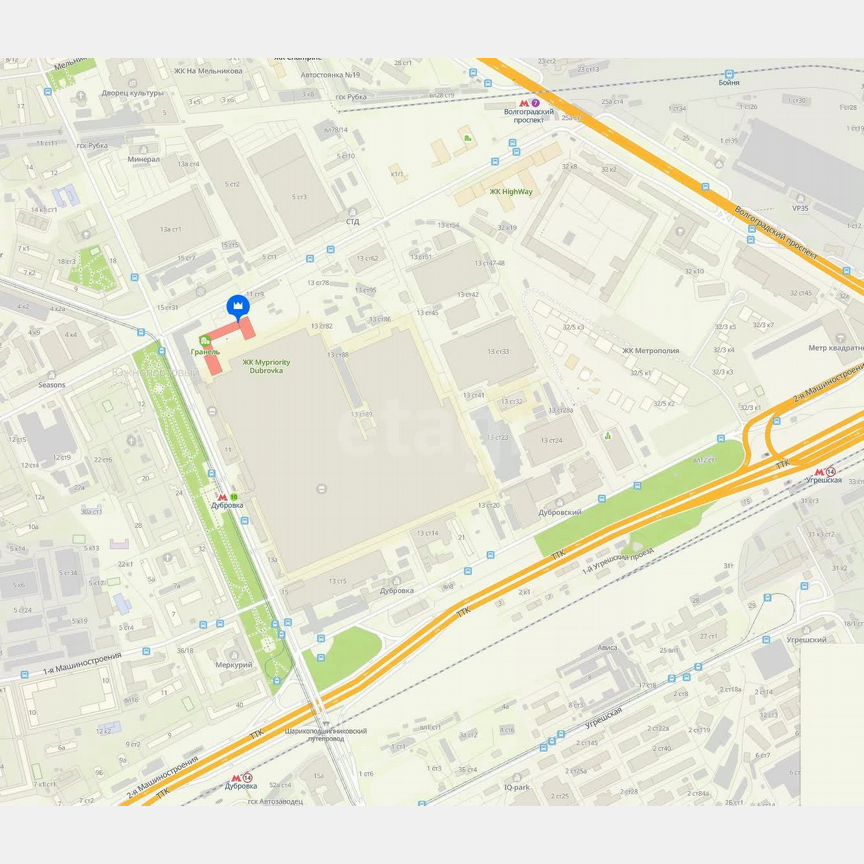 3-к. квартира, 56 м², 21/30 эт.