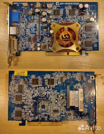 Видеокарты Radeon 9600, 9550, 1300 PRO (AGP)