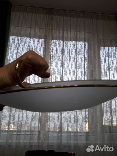 Люстра потолочная тарелка б/у Италия