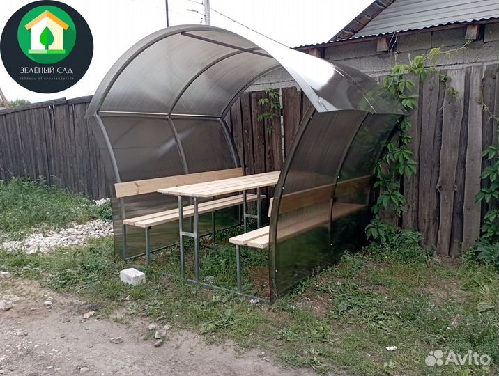 Беседка для дачи из Поликарбоната