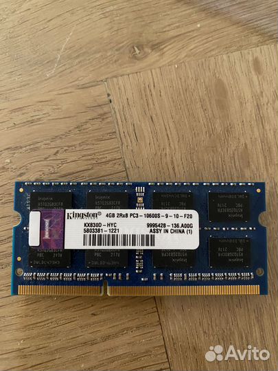 Оперативная память для ноутбука