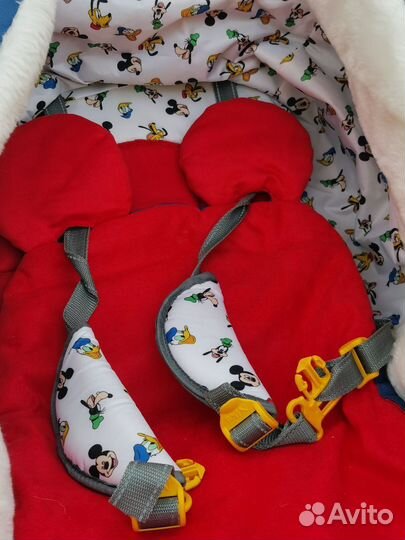 Коляска санки Микки Маус