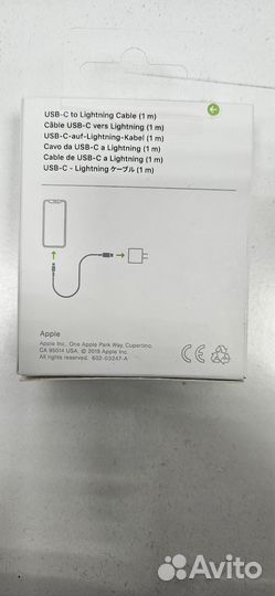 Кабель apple lightning usb c оригинал
