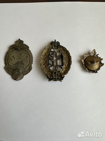 Кокарда, знак, значок пожарная охрана старинный