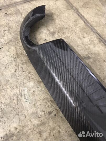 Юбка заднего бампера карбон audi а4 б7