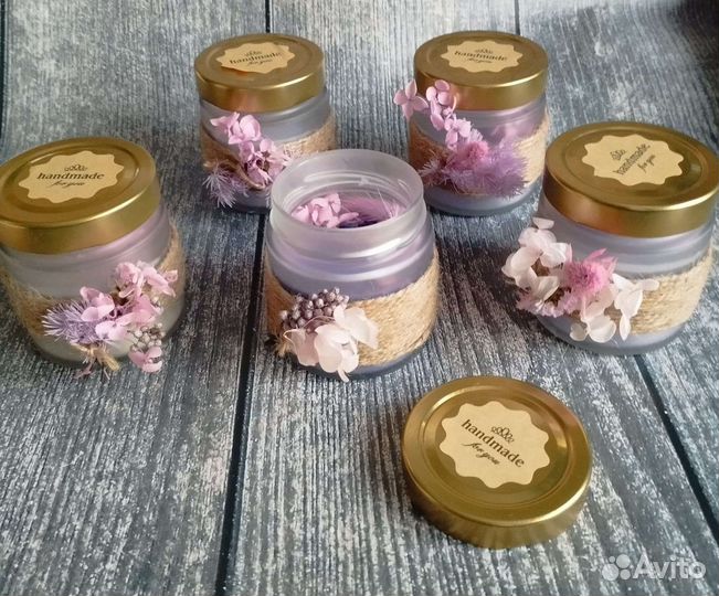 Ароматическая свеча ручной работы