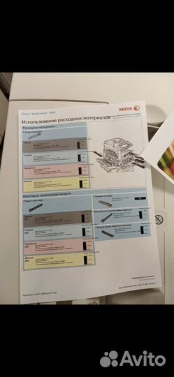 Мфу Xerox WC 7835 пробег 90 к. Вся расходка новая