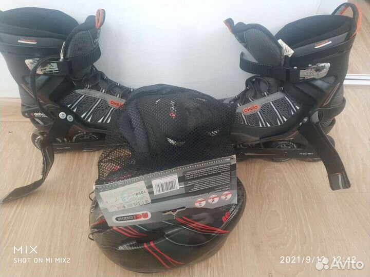 Ролики Oxelo Diabolo + перчатки + шлем