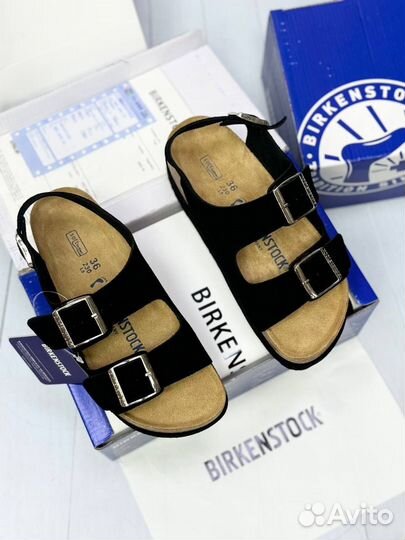 Замшевые сандалии Birkenstock 3 цвета