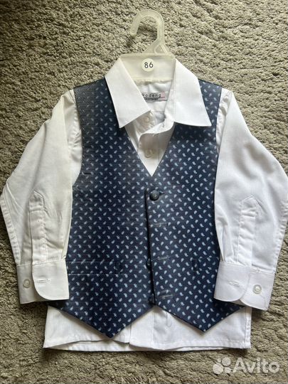 Жилетка + рубашка
