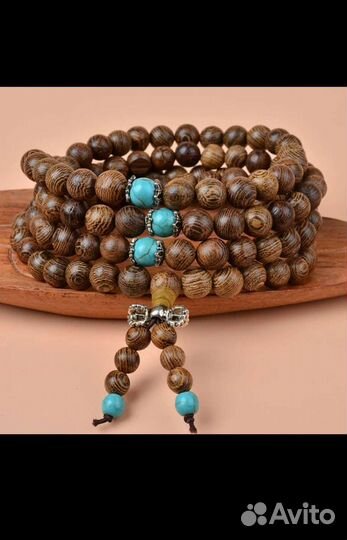 Браслет, бусы или чётки из древесины