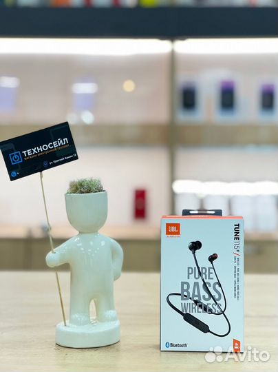 Беспроводные наушники JBL Tune 115BT, цвет черны