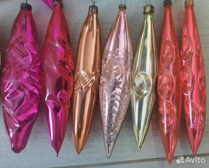 Елочные игрушки СССР сосульки