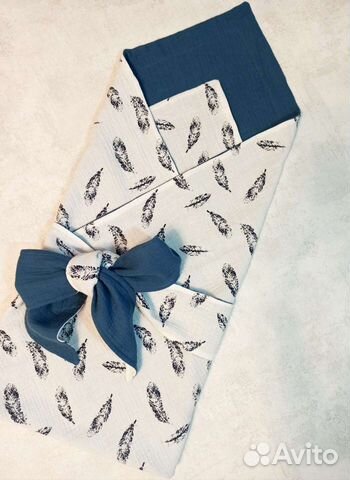 Одеялко на выписку из муслина