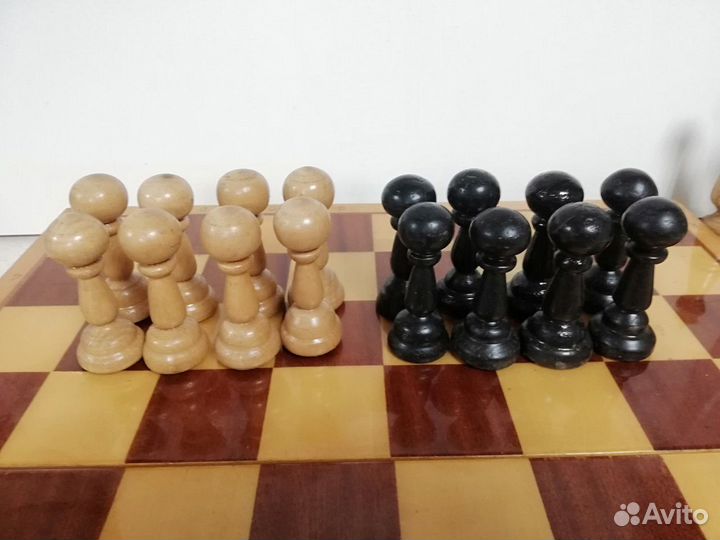 Шахматы Большие резные шахматные фигуры