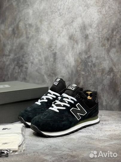 Мужские зимние кроссовки с мехом New Balance 574