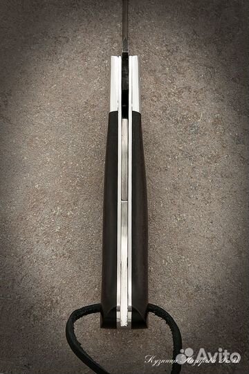 Нож складной Судак 2 дамаск накладки черный граб