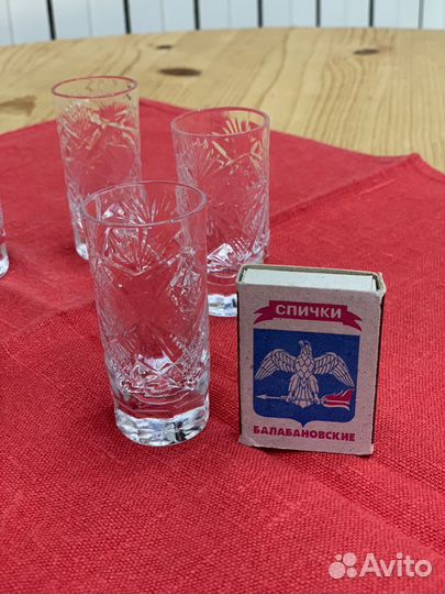 Рюмки хрустальные