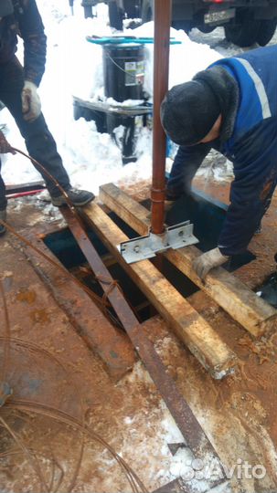 Ремонт скважин очистка чистка замена насоса кессон