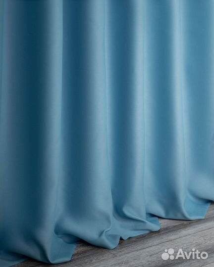 Комплект штор блэкаут Марсель Небесно-голубой