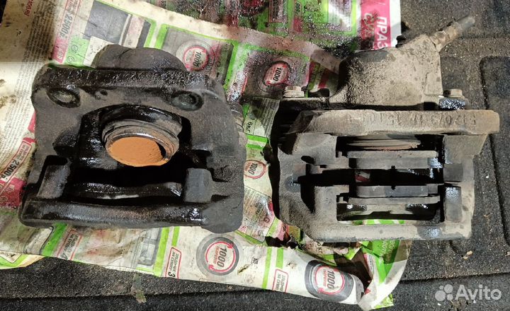Суппорт тормозной renault logan 1