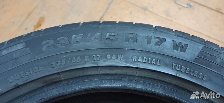 Continental ContiSportContact 235/45 R17