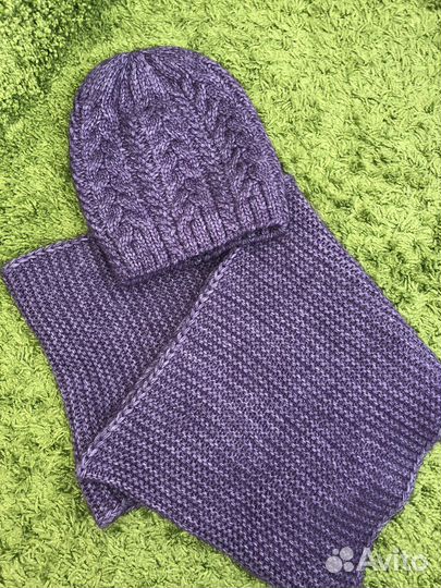 Комплект шапка, шарф