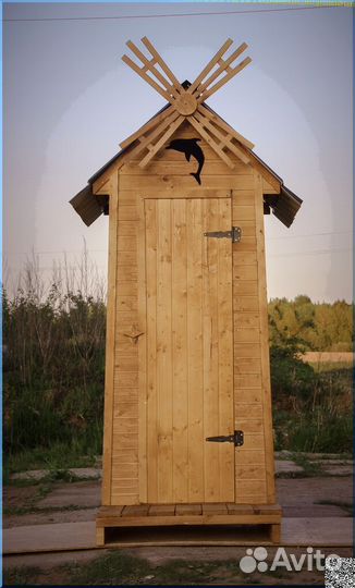 Дачный туалет деревянный