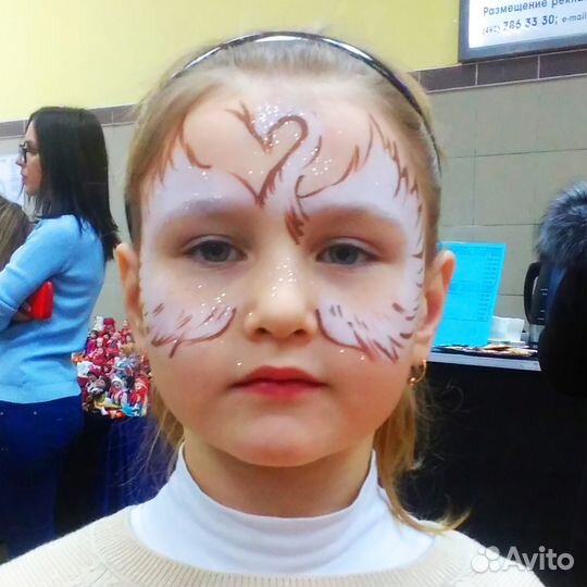 Аквагримёр, тату хной, мехенди, любой стиль