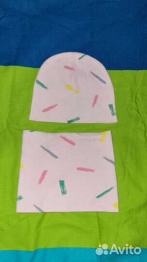 Шапка +снуд для девочки