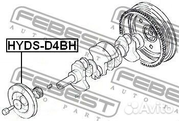 Шкив коленвала d4bh4d56 tci