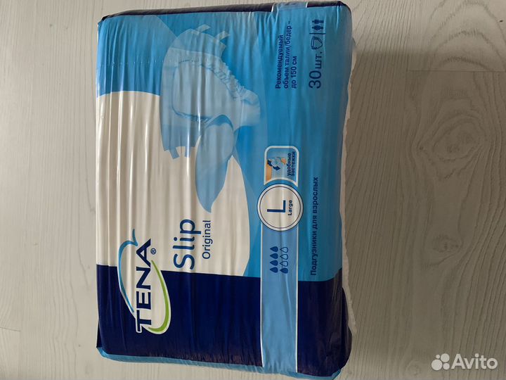 Памперсы для взрослых tena L 30 шт