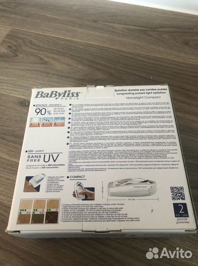 Фотоэпилятор Babyliss Homelight Compact G935E