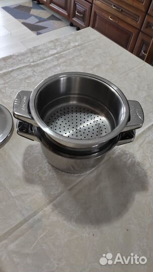 Кастрюля 3л berghoff + пароварка