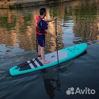 Прогулочный SUP board 3,2 м 320*82*15 Azure Mint