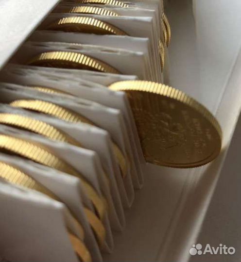 Золотая инвестиционная монета