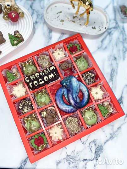 Шоколадный подарок на новый год