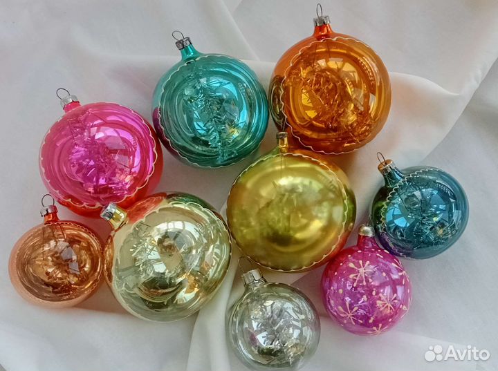 Красивые ёлочные игрушки СССР