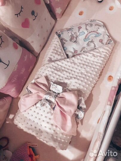 Конверт на выписку, детское одеялко