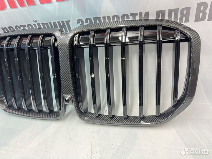 Решетка радиатора BMW X7 G07, MP стиль, карбон