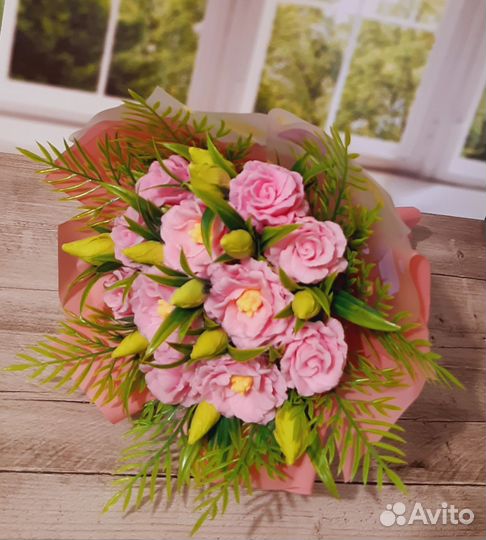 Букет цветов из мыла