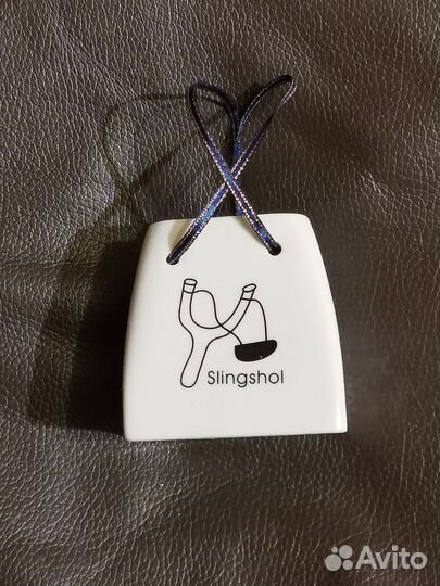 Кашпо керамическое сувенир сумка Растущая травка