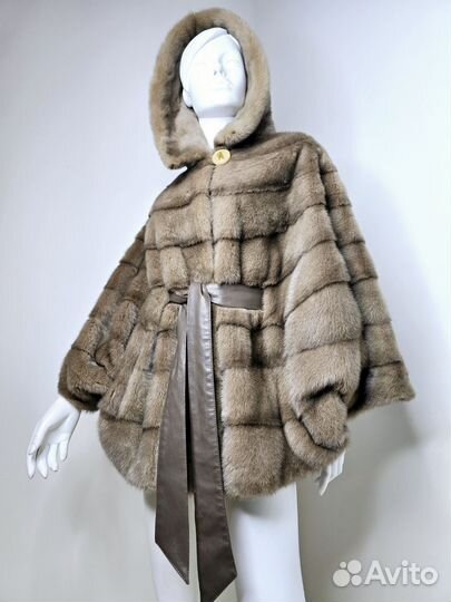 Шуба норковая летучая мышь 46-52 размер