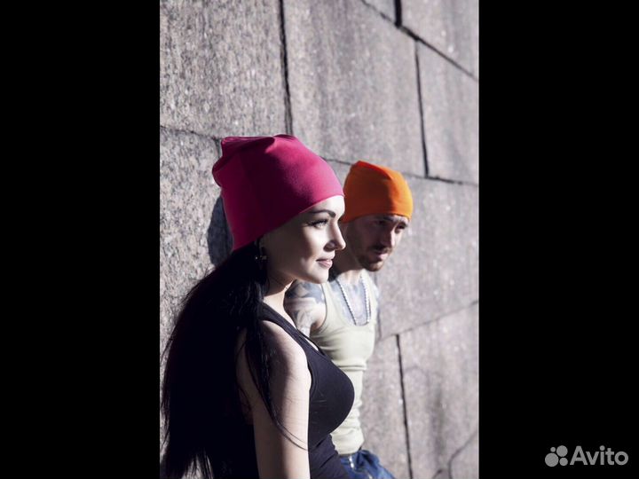 Солнечная летняя шапочка оранжевого цвета№16