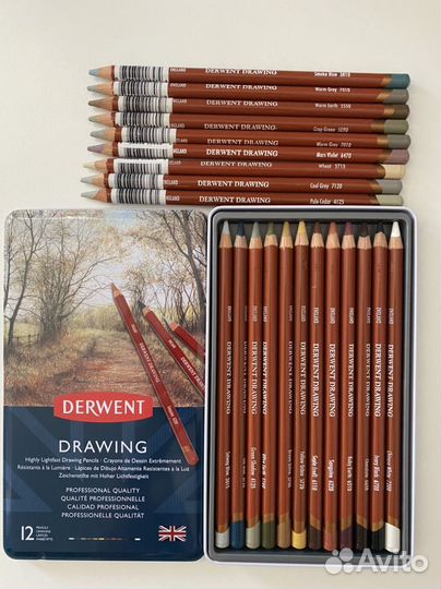 Derwent drawing мастихины белые ручки